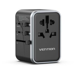 Vention 4-Port USB (C + C + A + A) GaN Universal Travel Adapter 65W / 65W / 60W / 5W Black kép