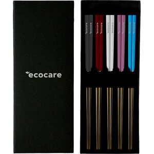 ECOCARE Fém Sushi pálcika doboz arany mix fogantyú 10 db kép