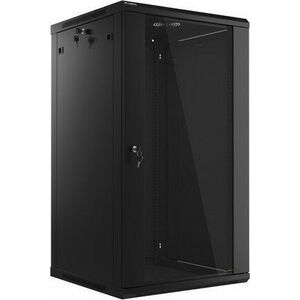 Lanberg 19'' 22U 600x600mm fekete (üvegajtó) fali rack... kép