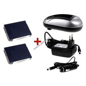 2db Helyettesítő akku típus DMW-BCG10E + 1db Akkutöltő Panasonic Lumix DMC-TZ22 szett kép