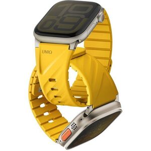 UNIQ Fluo Apple Watch 49 / 46 / 45 / 44 / 42 / 41 / 40 mm szíj - Golden Yellow kép
