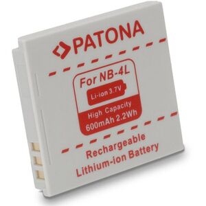 PATONA Canon NB-4L kompatibilis, 600 mAh, Li-Ion kép