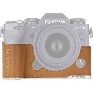 PGYTECH Leather Camera Case (For FUJI X-T5 Brown) kép