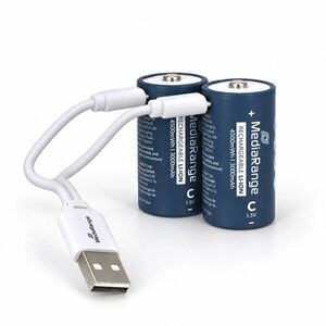 MediaRange USB-C Li-Ion, C típusú, 1, 5V, 3000mAh, 2 db kép