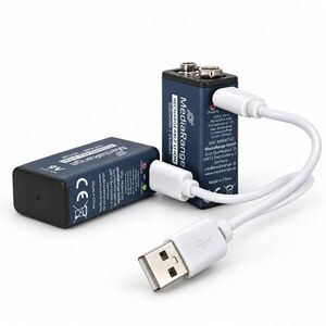 MediaRange USB-C Li-Ion E-Block, 9V, 340mAh, 2 db kép