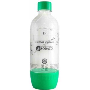 SodaCo szénsavasító flakon otthoni Basic és Royal SodaCo szódagéphez, 1l, zöld-feliratos kép
