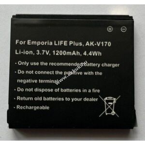 Helyettesítő akku Emporia LIFE Plus AK-V170 3, 7V 1200mAh 4, 4Wh Li-ion kép