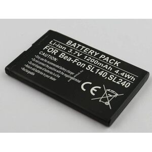 Helyettesítő akku Bea-Fon SL140/SL240 3, 7V 1200mAh 4, 4Wh Li-ion kép
