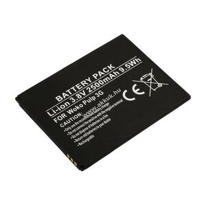 Helyettesítő akku WIKO Pulp 3G 3, 8V 2500mAh 9, 5Wh Li-ion kép
