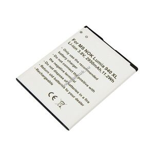 Helyettesítő akku Microsoft Nokia Lumia 950 XL 3, 8V 2950mAh 11, 2Wh Li-ion kép