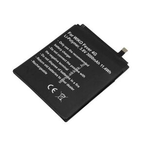 Helyettesítő akku WIKO Fever 4G 3, 8V 3000mAh 11, 4Wh beépített szerszám nélkül Li-Polymer kép