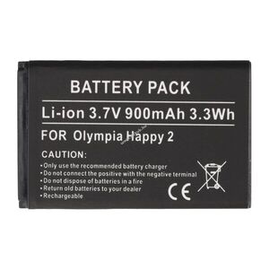 Helyettesítő akku Olympia Happy 2 3, 7V 900mAh 3, 3Wh Li-ion kép