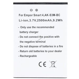 Helyettesítő akku Emporia Smart 4 AK-S3M-BC 3, 7V 2500mAh 9, 2Wh Li-ion kép