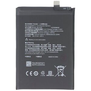 Helyettesítő akku OPPO Realme C12 3, 87V 6000mAh 23, 2Wh beépített Li-Polymer kép