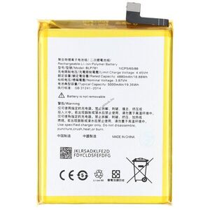 Helyettesítő akku OPPO A52 2020 3, 87V 5000mAh 19, 35Wh beépített Li-Polymer kép
