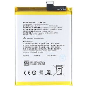 Helyettesítő akku OPPO A95 5G 3, 87V 4310mAh 16, 7Wh beépített Li-Polymer kép