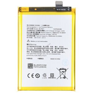 Helyettesítő akku OPPO Realme 8 3, 87V 5000mAh 19, 35Wh beépített Li-Polymer kép