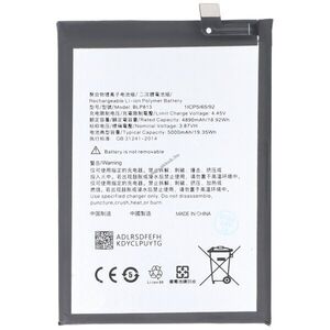 Helyettesítő akku OnePlus Nord N100 3, 87V 5000mAh 19, 35Wh beépített szerszám nélkül Li-Polymer kép