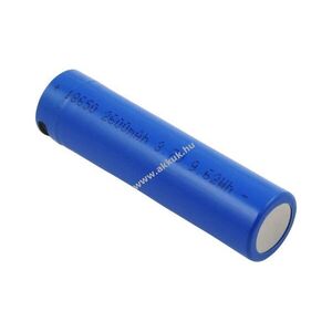 18650 akku 3, 7V 2600mAh 9, 6Wh USB-C töltőporttal Li-ion kép