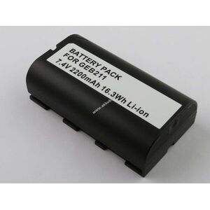 Helyettesítő akku Leica GEB211 7, 4V 2200mAh 16, 3Wh fekete IC-chip Li-ion kép