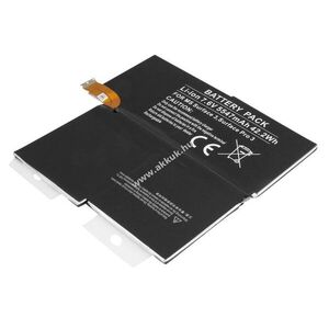 Helyettesítő akku Microsoft Surface 3, Surface Pro 3 7, 6V 5547mAh 42, 2Wh szerszám nélkül Li-Polymer kép