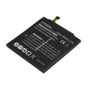 Helyettesítő akku Xiaomi 3/M3/Mi3 3, 8V 3000mAh 11, 4Wh beépített Li-Polymer kép