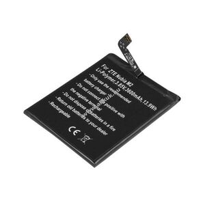Helyettesítő akku ZTE Nubia M2 3, 85V 3600mAh 13, 9Wh beépített szerszám nélkül Li-Polymer kép