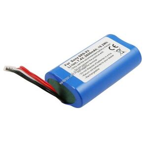 Helyettesítő akku Sony SRS-X3 SRS-XB2 7, 4V 2600mAh 19, 2Wh beépített szerszám nélkül Li-ion kép
