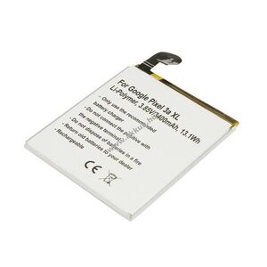 Helyettesítő akku Google Pixel 3a XL 3, 85V 3400mAh 13, 1Wh beépített Li-Polymer kép
