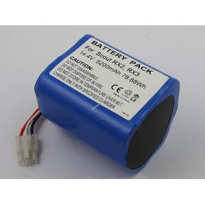 Helyettesítő akku Miele Scout RX2 RX3 14, 4V 5200mAh Li-ion kép