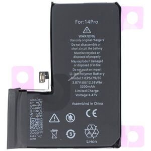 Helyettesítő akku Apple iPhone 14 Pro 3, 87V 3200mAh 12, 38Wh beépített Li-Polymer kép