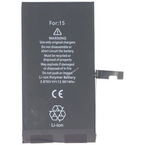 Helyettesítő akku Apple iPhone 15 3, 87V 3349mAh 12, 98Wh beépített, szerszám nélkül Li-Polymer kép