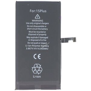 Helyettesítő akku iPhone 15 Plus 3, 86V 4383mAh 16, 95Wh beépített Li-Polymer kép