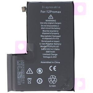 Helyettesítő akku Apple iPhone 12 Pro Max 3, 83V 3687mAh beépített Li-Polymer kép