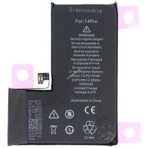 Helyettesítő akku Apple iPhone 14 Pro 3, 87V 3200mAh beépített Li-Polymer kép