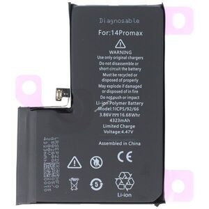 Helyettesítő akku Apple iPhone 14 Pro Max 3, 86V 4323mAh 16, 68Wh Li-Polymer kép