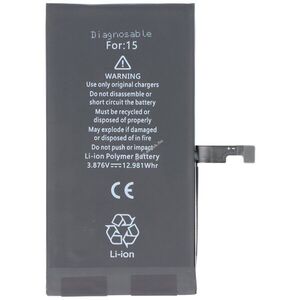 Helyettesítő akku iPhone 15 3, 87V 3349mAh 12, 98Wh beépített Li-Polymer kép