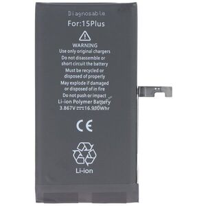 Helyettesítő akku Apple iPhone 15 Plus 3, 86V 4383mAh 16, 95Wh Li-Polymer kép