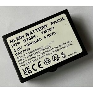 Helyettesítő akku IKUSI BT06K T71 TM70 4, 8V 1000mAh NiMH kép
