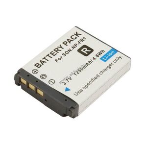 Helyettesítő akku Sony NP-FR1 3, 7V 1250mAh 4, 6Wh sötétszürke Li-ion kép