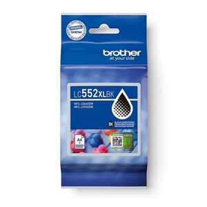 Brother tintapatron lc552xlbk, szuper nagy töltetű - 3000 oldal, ... kép