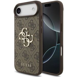 Guess PU 4G Metal Logo hátlapi, iPhone Air, Brown kép