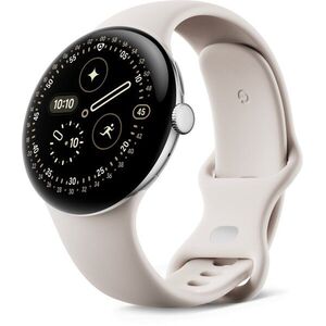 Google Pixel Watch 4, 45 mm Porcelain/Silver kép