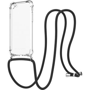 AlzaGuard Luxe Lanyard Case iPhone 7/8/SE 2020/SE 2022 fekete tok kép