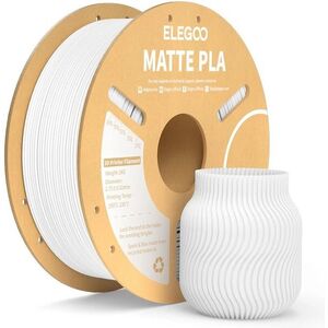 Elegoo PLA MATTE - 1, 75mm, 1kg, Cardboard Spool, Matte White kép