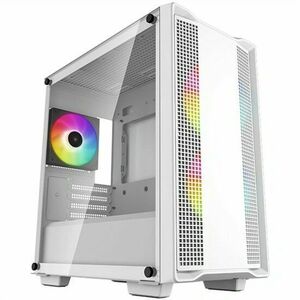 DeepCool Számítógépház - CC360 ARGB WH (fehér, ablakos, 3x12cm ve... kép