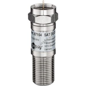Goobay SAT csillapító 20dB F-dugó > F-aljzat 5MHz-2300MHz 75Ohm DC-átvezetés kép
