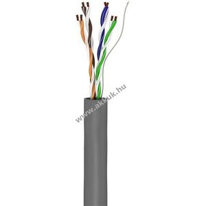 Goobay CAT 5e U/UTP szürke hálózati kábel CU AWG26/7 PVC 100m kép