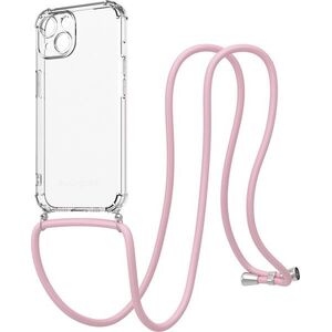 AlzaGuard Luxe Lanyard Case iPhone 15 rózsaszín tok kép