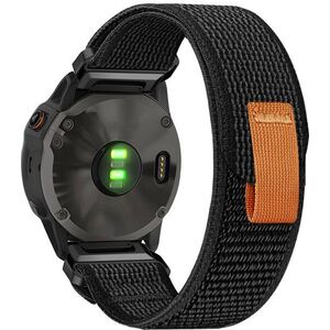 Eternico Nylon Loop Strap for Garmin QuickFit 26mm black kép